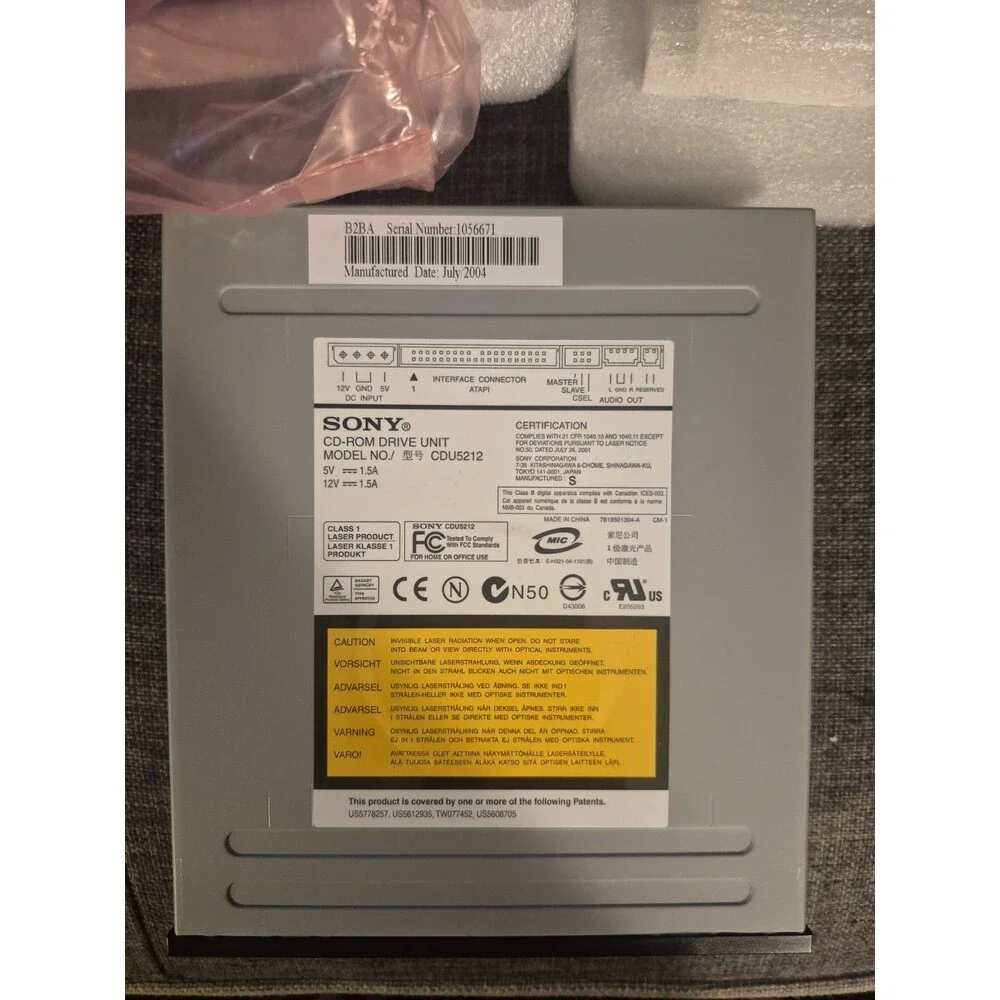 Sony CDU5215 CD-ROM Drive Unit - USED - TESTED